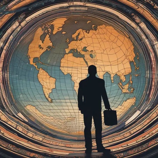 A regulator stands amidst an intricate tapestry, carefully weaving rules and guidelines to govern the global spot trading landscape