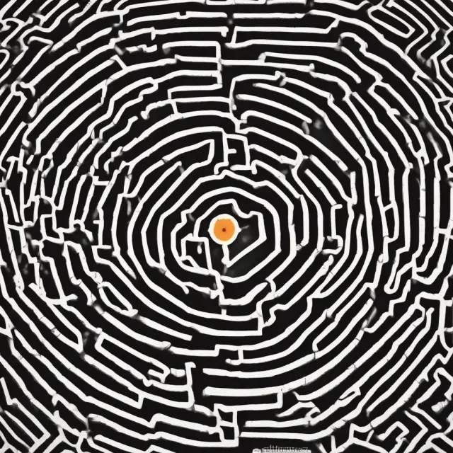 An intricate maze symbolizing Special Purpose Vehicles (SPVs) in finance, illustrating their role in managing risks and facilitating transactions