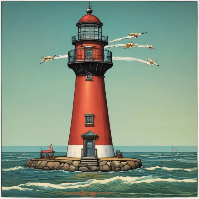 An image of the Social Security Administration as a lighthouse providing guidance with a compass for Medicare enrollment and an anchor representing the issuance of SSNs.