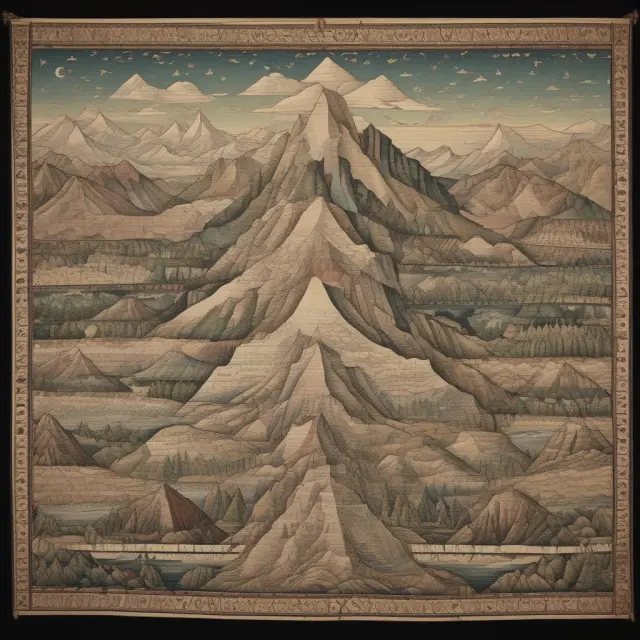 An individual weaving their way through document-filled mountains, illustrating the steps in applying for Social Security benefits
