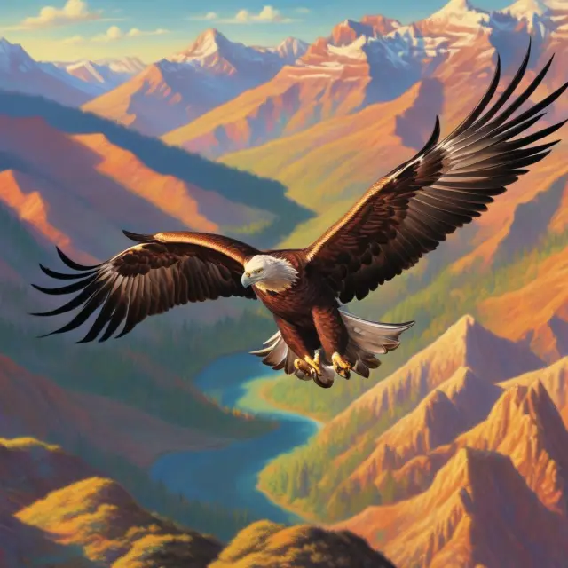 A golden eagle managing inflation risk for retirees through Social Security benefits, annuities, and asset allocation adjustments.