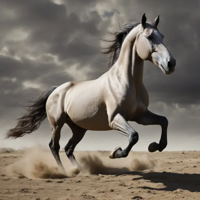 A galloping horse symbolizes stalking horse bids, with a dynamic background of changing bankruptcy laws