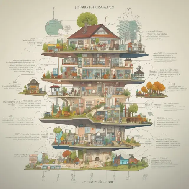 A timeline illustrating historical improvements in standard living with a focus on economic indicators and future technological advancements