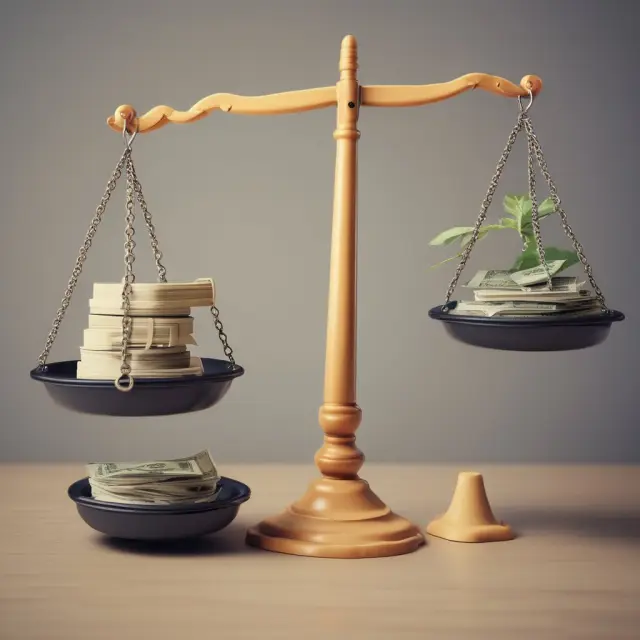 A set of scales tips towards itemized deductions on one side, representing individuals who are unable to claim the standard deduction