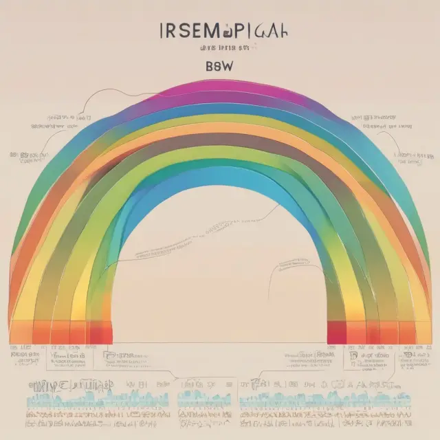 Vibrant bell curve illustrating different levels of data dispersion through varying standard deviations