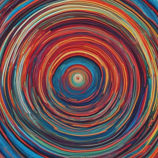 A kaleidoscope filled with swirling numbers, representing data points, and calculating standard deviations