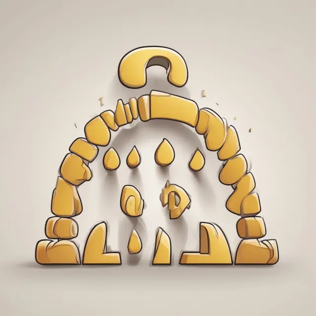 Question marks on a golden bell curve representing frequently asked questions and the concept of standard deviation