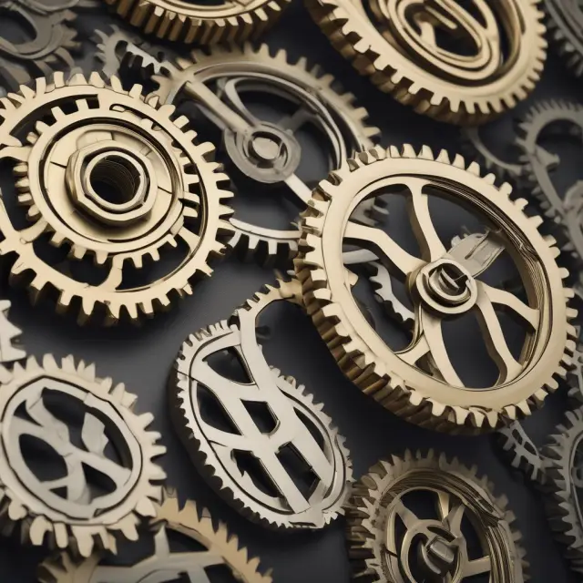 A vast mechanism with interconnected, standardized gears turning in unison, symbolizing the importance of uniform practices, reliable data, and consistent information flow within finance and markets.