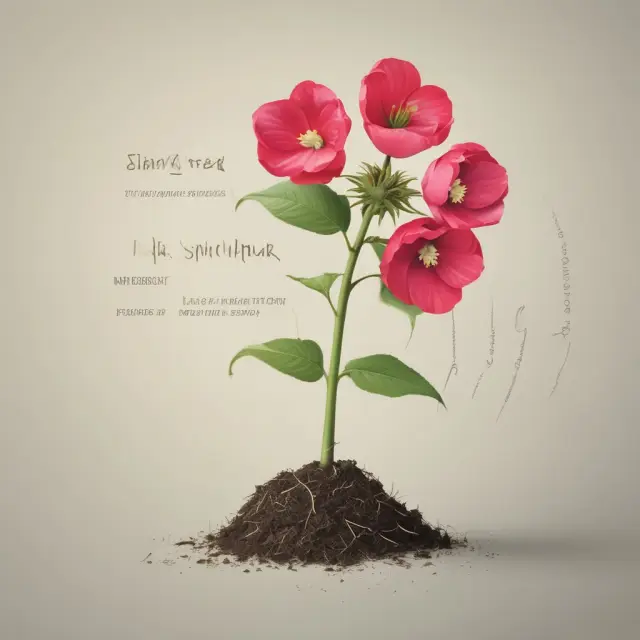 A blooming seedling symbolizing a startup