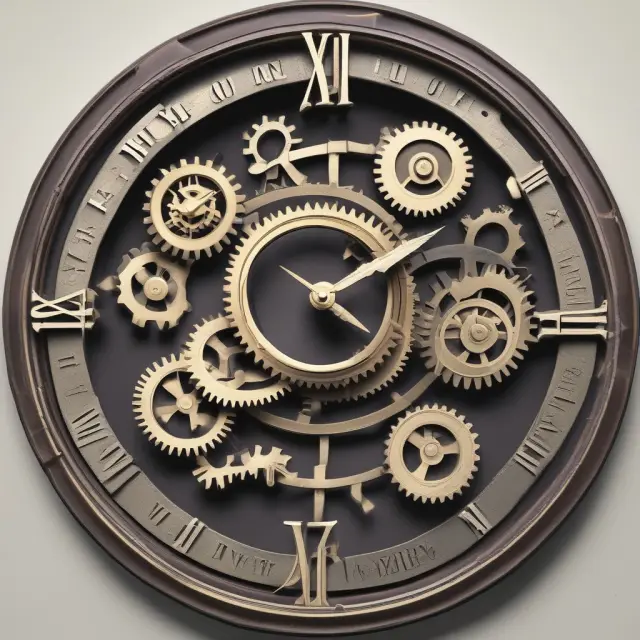 A metaphorical clock depicting various gears symbolizing different statutes of limitations for civil and criminal cases