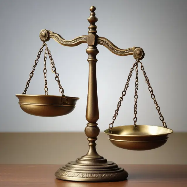 Scales of justice with double footprints symbolizing community property, lifting a golden bar representing assets receiving the step-up in basis advantage.