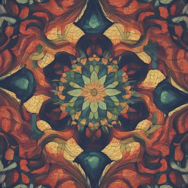 An image of stochastic modeling represented as a kaleidoscope swirling with water waves, symbolizing uncertainty and the ability to navigate various financial scenarios