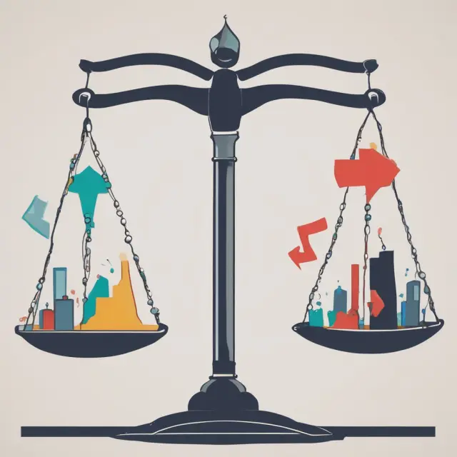 An analyst weighing financial statements of two competing companies and analyzing their ratios