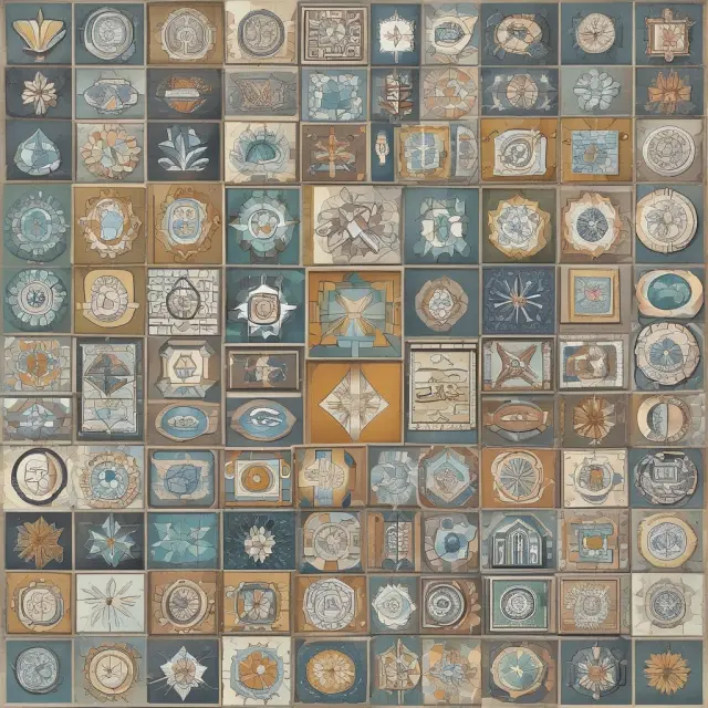 An ETF mosaic made up of various sector tiles, illustrating the benefits of diversification in investing