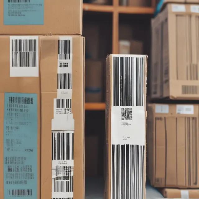 Intertwined barcodes symbolizing UPCs and SKUs in inventory tracking