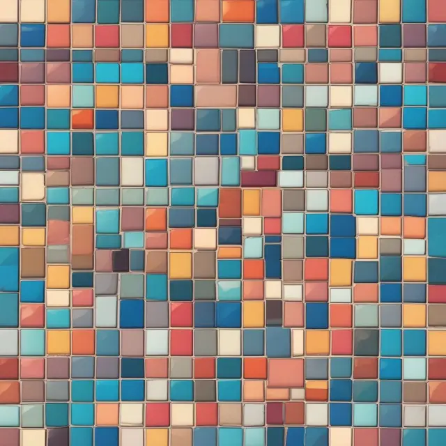 Colorful mosaic showcasing diverse inventory items with their respective SKUs for efficient inventory management
