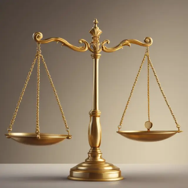 Visualization of small and large stock dividends on golden scales, symbolizing accounting implications and impact