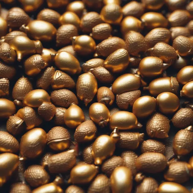 Image: Golden acorns representing retained earnings accumulating and forming the foundation for a growing stack of stockholders