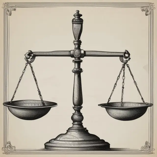 Two pans on a scale balanced with gold bars representing share capital and green leaves symbolizing retained earnings