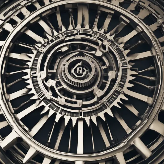 Image of interconnected gears representing the S&P 500 and Nasdaq 100 indices, with labels for each sector and a caption 