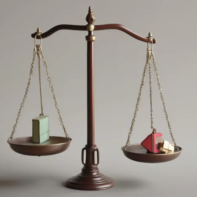 Two scales balance stocks, market cap & dividends during stock splits