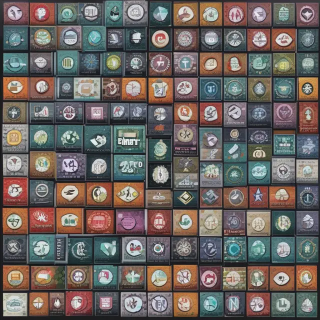A colorful mosaic of ticker symbols, each representing different types of stocks and market indicators, fostering a deeper understanding of financial markets