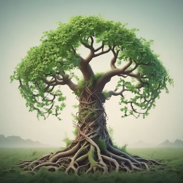 Two distinct vines labeled HPE and HPQ grow independently to prevent confusion despite sharing similar name origins