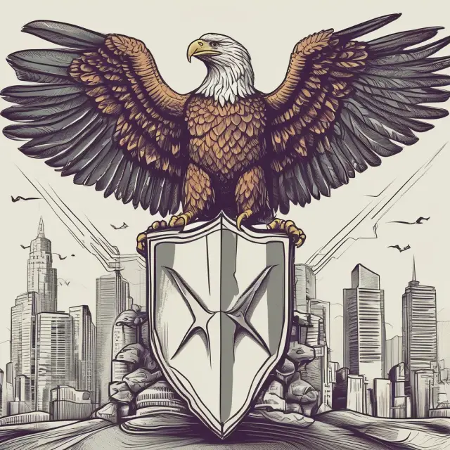 Eagle representing a brokerage guides trader