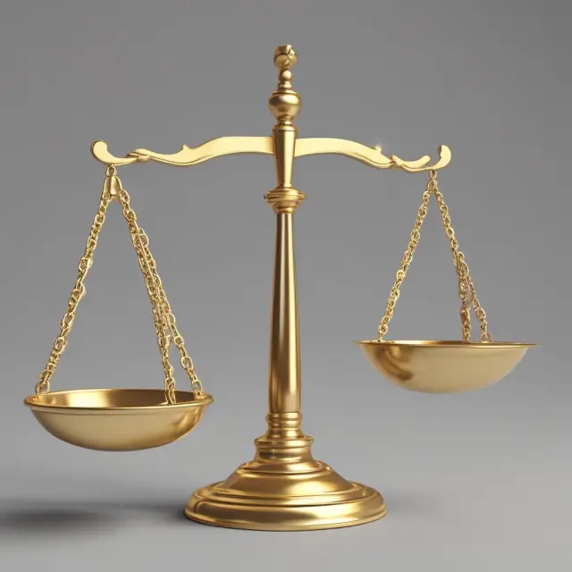 A golden asset on a balance scale losing weight over time to represent depreciation.