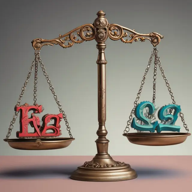 Image of a pair of scales balanced between the net price and salvage value while gears represent depreciation or amortization