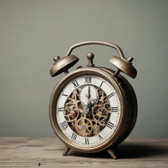 Clock gears represent consistent depreciation but emphasize the importance of accurate salvage value and useful life assumptions in financial reporting