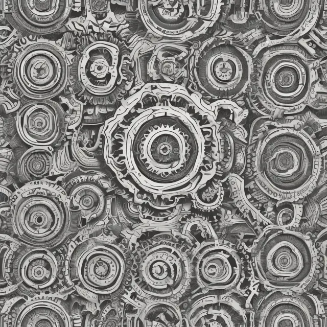 An assemblage of interconnected gears illustrates Straight-Through Processing