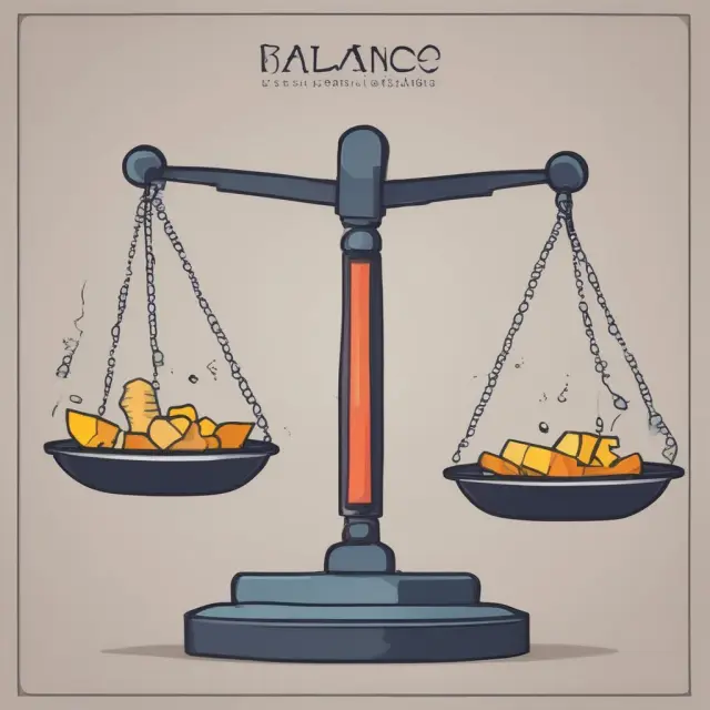 Scale illustrating a long strangle trade with balancing call and put options to manage risk