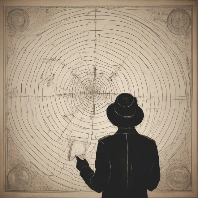 Oracle leading an organization through a maze, illustrating strategic management