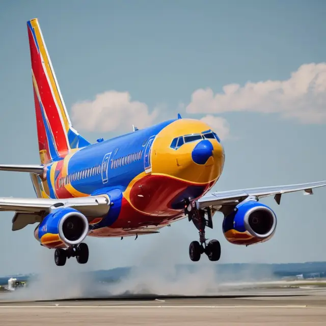 A Southwest Airlines plane takes off against a backdrop of shifting market winds, illustrating the importance of adaptive strategy execution.