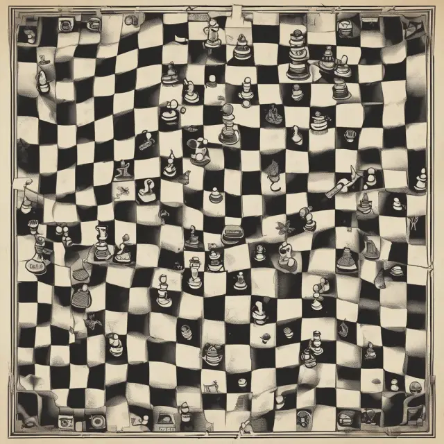 An Uber car and a Spotify logo blossoming on a collaborative chessboard, symbolizing their strategic alliance and growth