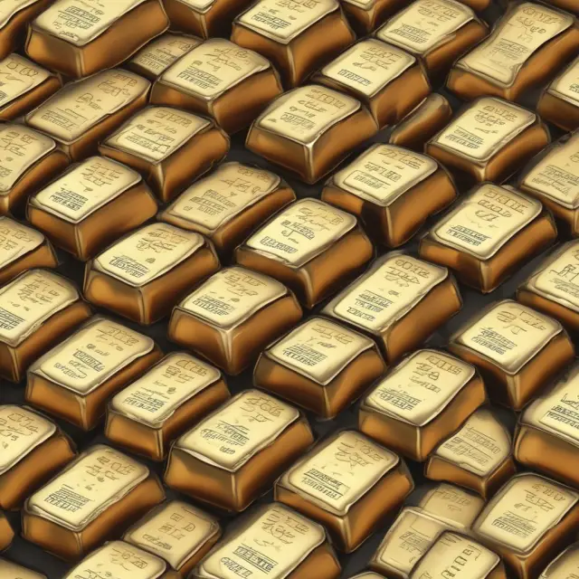 A golden call option with a lower strike price compared to a put option, illustrating the concept of In-The-Money options and their intrinsic value