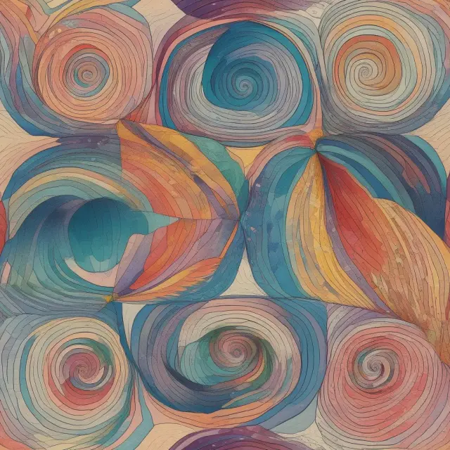 Abstract image of a kaleidoscope with economic variables affecting a structured note, including volatility, interest rates, credit spreads, and economic conditions.