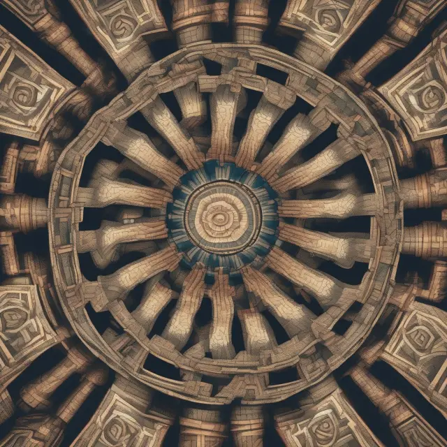 A colorful kaleidoscope image representing the evaluation of risks associated with investing in structured notes: market, liquidity, and default risks.