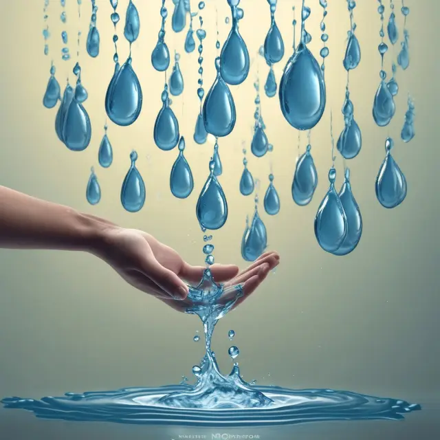 An image of student loan debts represented as droplets being forgiven, with a backdrop of qualifying employers such as schools, hospitals, and government buildings.