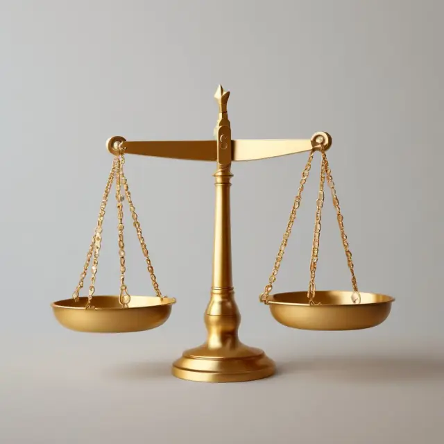A golden scale balances the advantages and disadvantages of subletting for tenants.