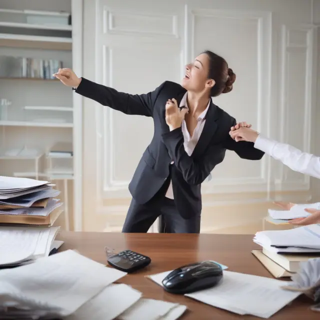A ballet performance featuring Chapter 7, 11, and 13 bankruptcy dancers interacting with a subordination agreement conductor