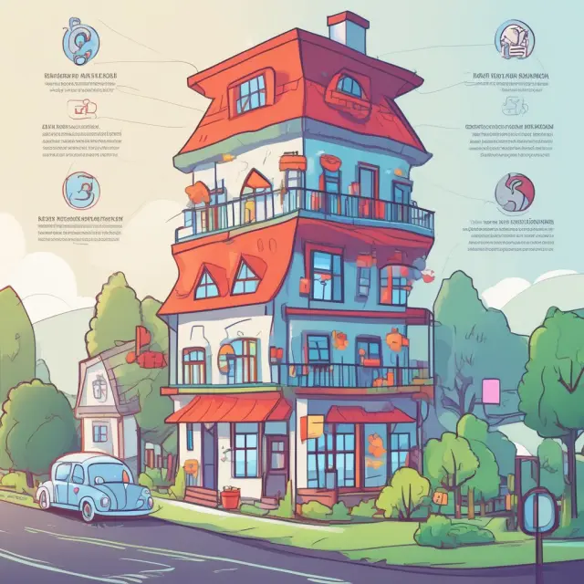 A car, house, and medical symbol intertwined, representing subrogation in auto, property, and healthcare insurance