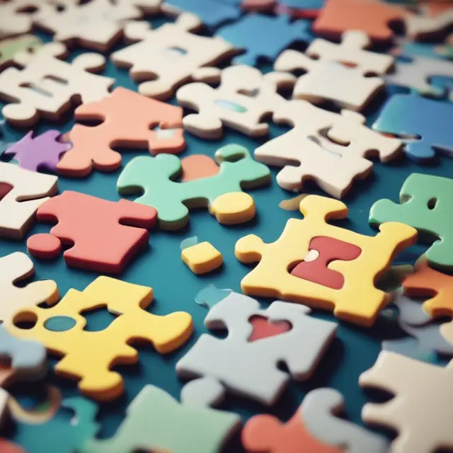 Parent company as a jigsaw puzzle with interlocking pieces symbolizing consolidated (majority ownership), affiliate (significant influence), and unconsolidated (minority or no control) subsidiaries