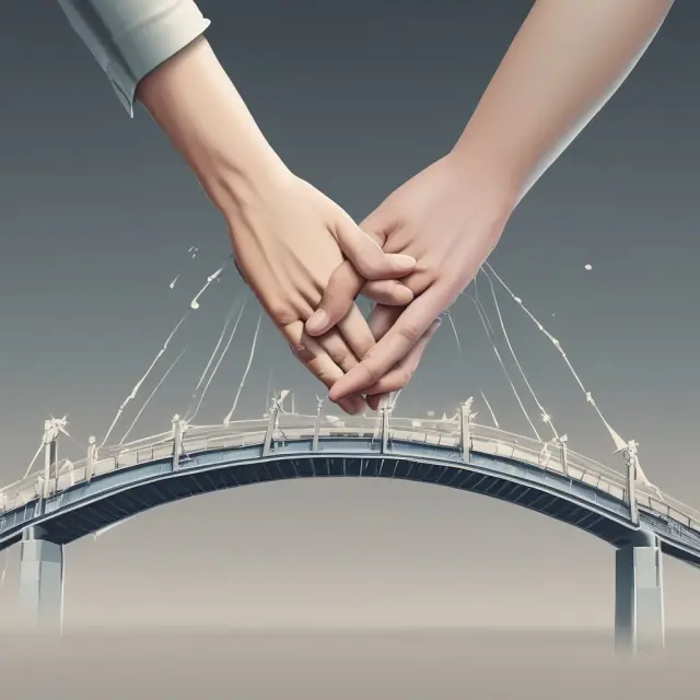 An image of hands symbolically exchanging support on a bridge, representing the concept of a government subsidy