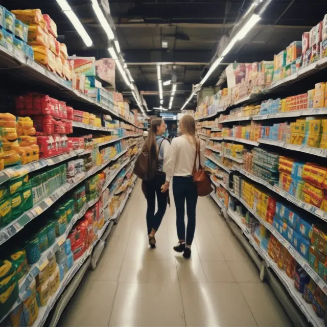 An agile consumer scales the balance beam of their budget, adapting to price changes while maintaining overall financial stability