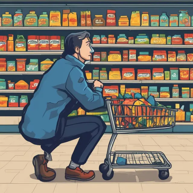 Consumers clutching inferior goods, defying the substitution effect as prices rise