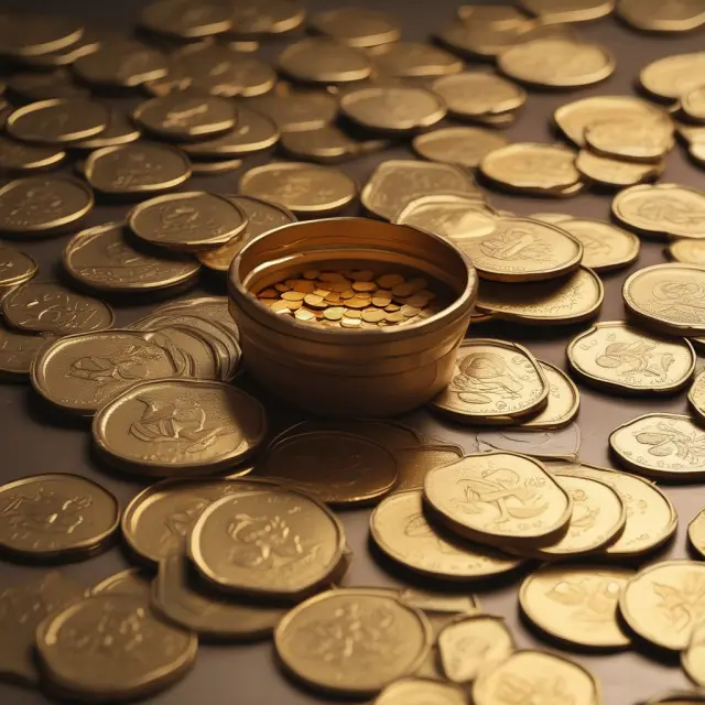 Golden coins symbolizing stapled, self-managed, and industry funds, illustrating various superannuation options