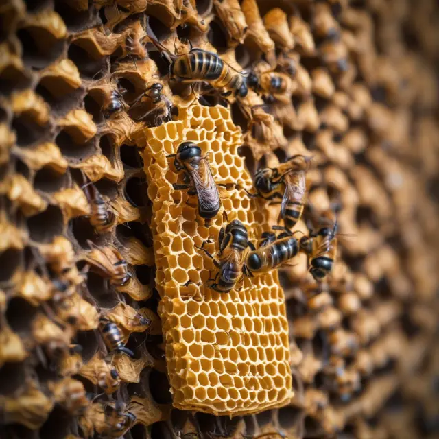 Bees collecting golden honeycombs represent the reporting process, while an underfunded fund is symbolized by empty combs