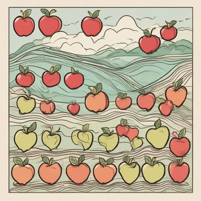 An apple wave represents the demand for apples influenced by consumer preferences, income, and substitute availability